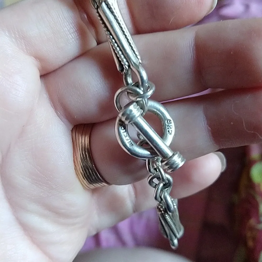 Sterling silver 925 toggle bracelet mexico
